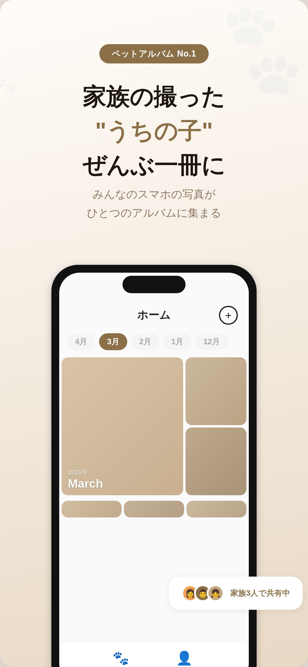 しっぽ アルバム画面
